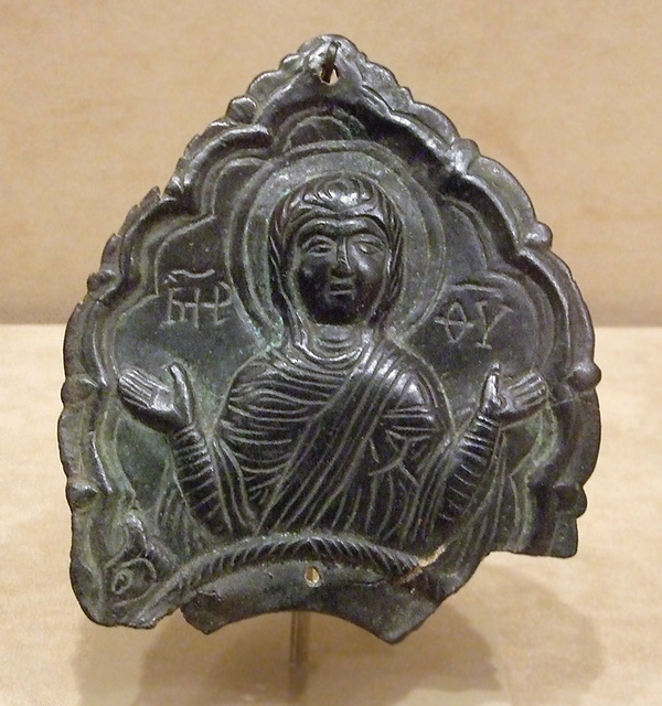 Censer Handle with Virgin Orant in the Metropolitan Museum of Art, January 2010