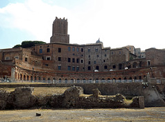 The Hemicycle of the Markets of Trajan from the Forum of Trajan, July 2012