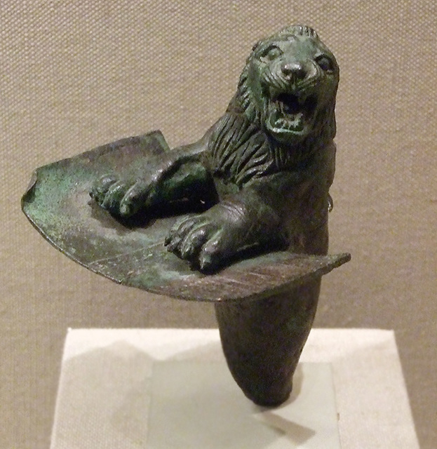Foundation Peg in the Form of the Forepart of a Lion in the Metropolitan Museum of Art, July 2010