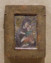 Portable Mosaic Icon with the Virgin Eleousa in the Metropolitan Museum of Art, January 2008