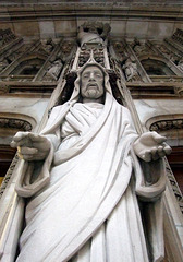 Detail of Jesus on St. Thomas Church, August 2007
