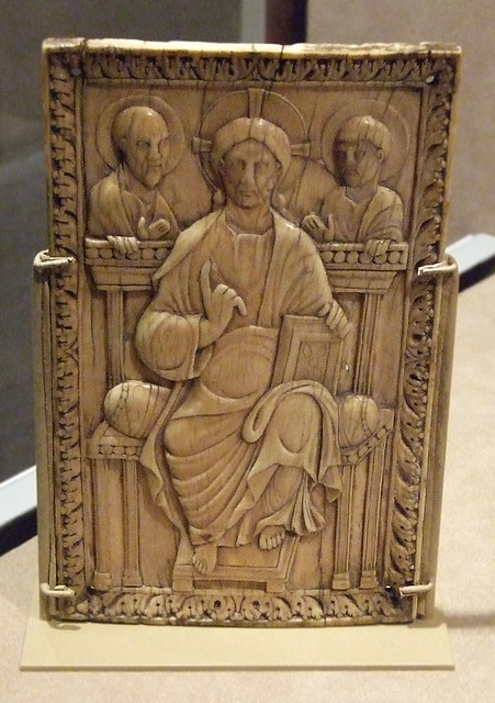 Plaque with Saint John the Evangelist, Carolingian