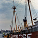 Tugboat & the Ambrose at the South Street Seaport, July 2006