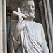 Detail of a Portal Sculpture of a Saint on St. Thomas Church on 5th Avenue, August 2010