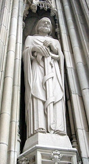 Detail of a Portal Sculpture on St. Thomas Church, August 2007