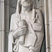Detail of a Portal Sculpture of a Saint on St. Thomas Church on 5th Avenue, August 2010