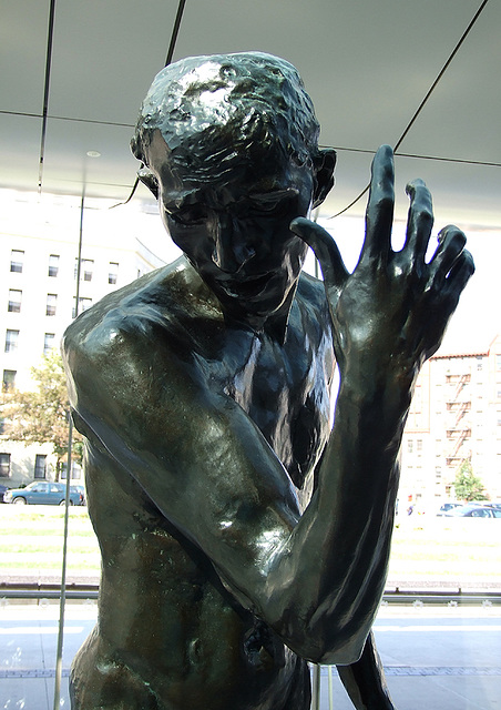 Detail of Pierre de Wiessant by Rodin in the Brooklyn Museum, August 2007