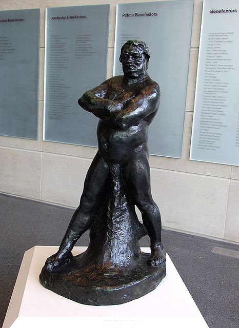 Balzac by Rodin in the Brooklyn Museum, August 2007