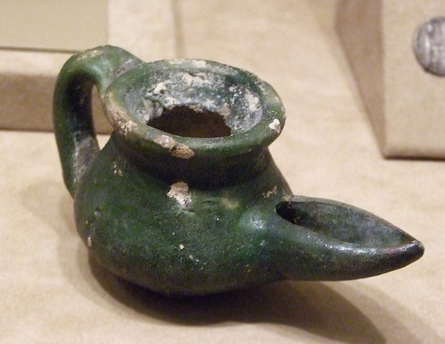 Green-Glazed Clay Lamp in the Metropolitan Museum of Art, January 2010