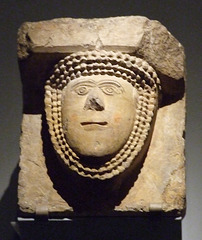 Stone Corbel Female Head in the Metropolitan Museum of Art, September 2010