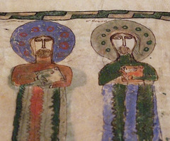 Detail of a Leaf with Four Standing Evangelists in the Metropolitan Museum of Art, January 2010