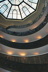 Staircase in the Vatican Museum, Dec. 2003
