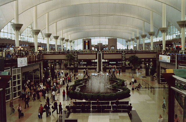 Interior of the Denver Airport, October 2005