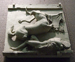 Metope Cast from the Parthenon inside the Onassis Center, January 2008