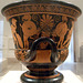 View of one side of the Euphronios Krater in the Metropolitan Museum of Art, Sept. 2007