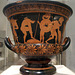 View of the back of the Euphronios Krater in the Metropolitan Museum of Art, Sept. 2007