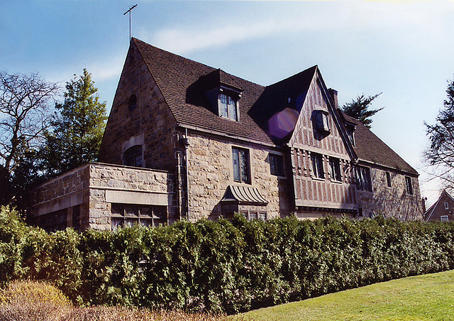 Brown Tudor House in Forest Hills Gardens, April 2007