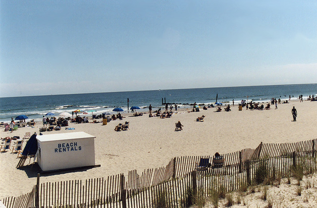 The Beach from the Boardwalk in Atlantic City, Aug. 2006