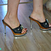 La très sexy Chantal L. en talons hauts / The very sexy Chantal L. in high heels.