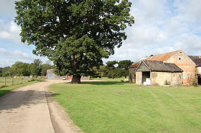 5. Park Farm, Henham, Suffolk. Buildings C & D looking WNW from from the drive