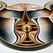 Detail of the Plate for Boadicea in the Dinner Party by Judy Chicago in the Brooklyn Museum, August 2007