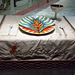 Setting for St. Bridget in the Dinner Party by Judy Chicago in the Brooklyn Museum, August 2007