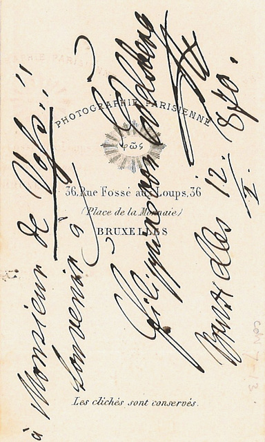 Filippine von Edelsberg's autograph at the back