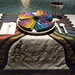 Setting for Elizabeth Blackwell in the Dinner Party by Judy Chicago in the Brooklyn Museum, August 2007