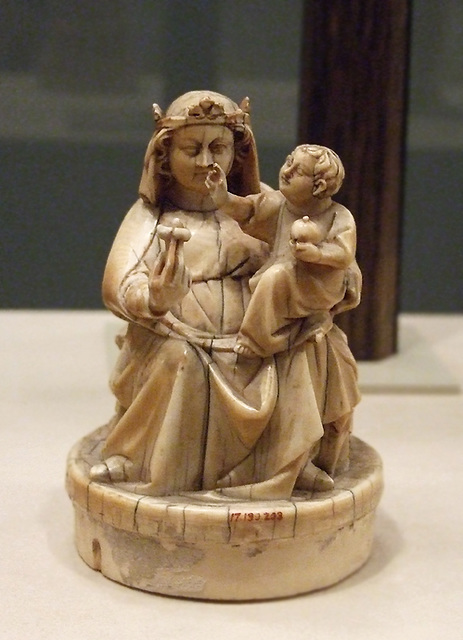 Ivory Virgin and Child with an Apple and a Rose in the Metropolitan Museum of Art, September 2009