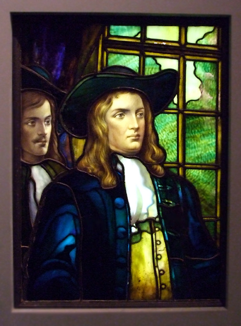 William Penn Stained Glass Window in the Brooklyn Museum, August 2007
