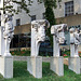 Atlantes Figures- Architectural Sculptures in the Brooklyn Museum Sculpture Garden, August 2007