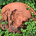Architectural Sculpture in the form of a Terracotta Roundel in the Brooklyn Museum Sculpture Garden, August 2007