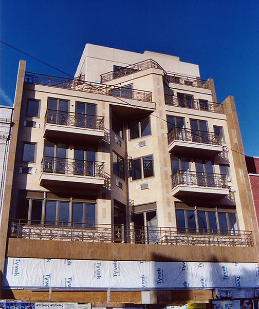 New Building on Broadway, off of Steinway St. in Astoria, April 2007