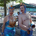 Mermaid and King Neptune in Blue at the Coney Island Mermaid Parade, June 2010