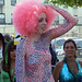 Sea Creature with a Pink Afro at the Coney Island Mermaid Parade, June 2010