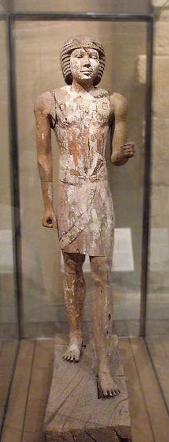 Statue of the Overseer of the Granary, Kaiemsenuwy in the Metropolitan Museum of Art, December 2007