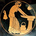 Kylix by Douris with a Woman Working in the Tondo in the Metropolitan Museum of Art, Sept. 2007