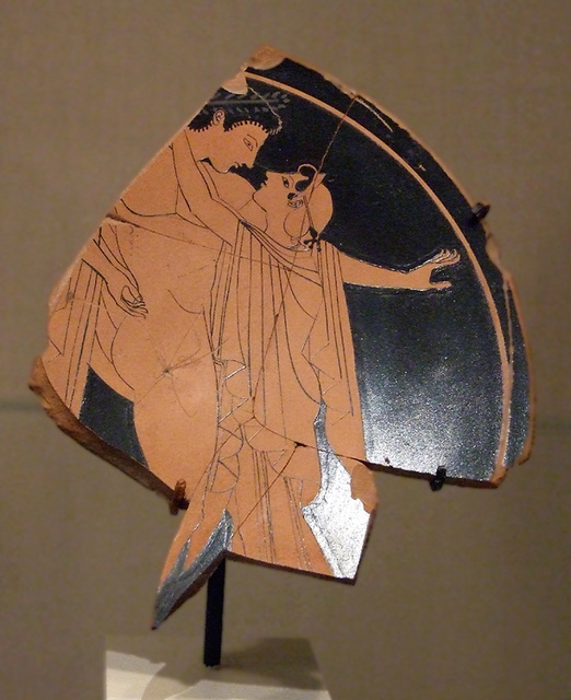 Fragment of a Kylix Attributed to the Kiss Painter in the Metropolitan Museum of Art, February 2008