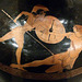 Detail of a Terracotta Hydria with Achilles & Penthesilea by the Berlin Painter in the Metropolitan Museum of Art, December 2007