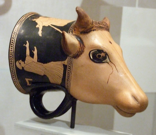 Cow Terracotta Rhyton in the Metropolitan Museum of Art, February 2008