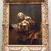 Old Woman Cutting her Nails in Style of Rembrandt in the Metropolitan Museum of Art, March 2011