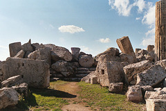 Fragments of Temple F at Selinunte, 2005