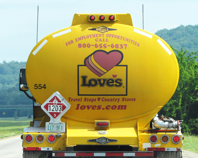 A Love's Tanker Truck