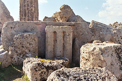 Triglyph and Fragments of Temple F at Selinunte, 2005
