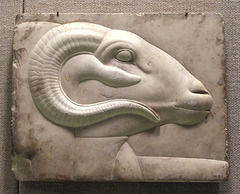 Ram Plaque in the Metropolitan Museum of Art, May 2008