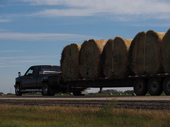 Hay Bales Going from Point A to Point B