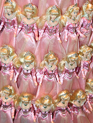 Multiple Aurora Dolls in the Window of the Disney Store on 5th Avenue, August 2007