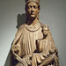 Detail of an Enthroned Virgin and Child in the Metropolitan Museum of Art, April 2011