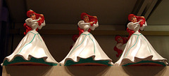 Multiple Ariel Plastic Banks in the Disney Store on 5th Avenue, August 2007