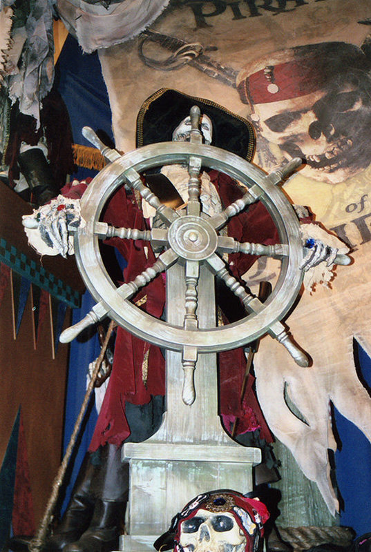 Pirates of the Caribbean Pirate Captain Display at the Disney Store on 5th Avenue, Sept. 2006